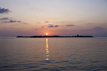 Sunset at South Male Atoll, South Male Atoll, Indian Ocean, Maldives