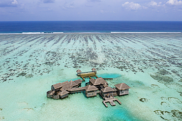 Aerial View of Vacation Island Lankanfushi, North Male Atoll, Indian Ocean, Maldives