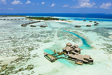 Aerial View of Vacation Island Lankanfushi, North Male Atoll, Indian Ocean, Maldives