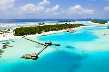 Aerial View of Vacation Island Lankanfushi, North Male Atoll, Indian Ocean, Maldives