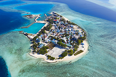 Inhabited Island Gulhi, South Male Atoll, Indian Ocean, Maldives