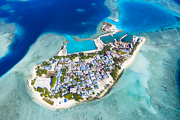 Inhabited Island Gulhi, South Male Atoll, Indian Ocean, Maldives