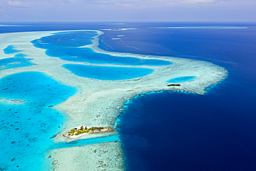 Uninhabited Island near Bodumohora, Felidhu Atoll, Indian Ocean, Maldives