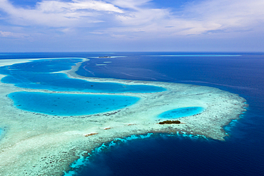 Uninhabited Island near Bodumohora, Felidhu Atoll, Indian Ocean, Maldives