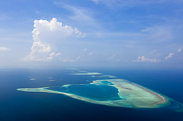 Aerial View of South Male Atoll, South Male Atoll, Indian Ocean, Maldives