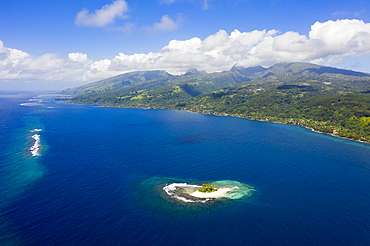 Island in front of Mitirapa, Tahiti, French Polynesia