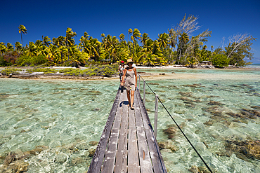 Lagoon of Tetamanu Village, Fakarava, Tuamotu Archipel, French Polynesia