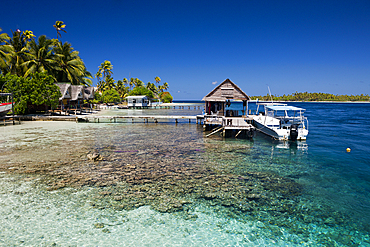 Lagoon of Tetamanu Village, Fakarava, Tuamotu Archipel, French Polynesia