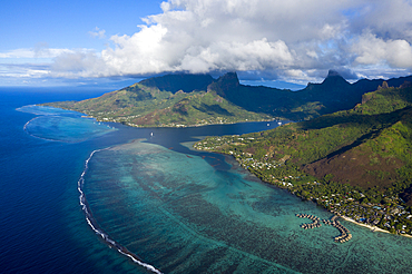 Aerial View of Cook's Bay, Moorea, French Polynesia