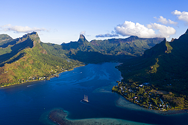 Aerial View of Cook's Bay, Moorea, French Polynesia