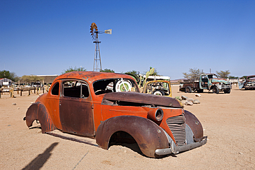 Car Wreck at Solitaire, Namib Naukluft Park, Namibia