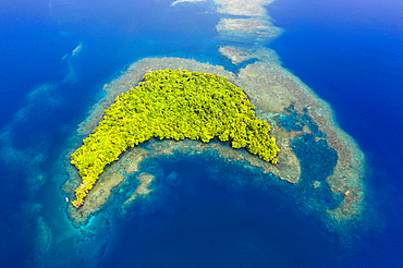 Aerial View of Islands of Kimbe Bay, New Britain, Papua New Guinea