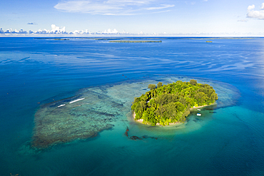 Aerial View of Lissenung Island, New Ireland, Papua New Guinea