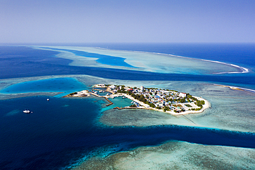 Inhabited Island Gulhi, South Male Atoll, Indian Ocean, Maldives