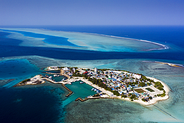 Inhabited Island Gulhi, South Male Atoll, Indian Ocean, Maldives