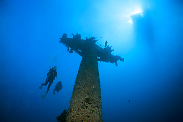 Mast of Maldive Victory Wreck, Hulhule, North Male Atoll, Maldives