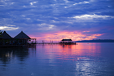 Sunset at Raja Ampat Dive Lodge, Raja Ampat, West Papua, Indonesia