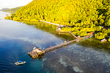 Jetty of Raja Ampat Dive Lodge, Raja Ampat, West Papua, Indonesia