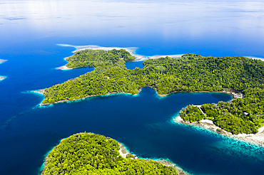 Aerial View of Janggelo Island, Raja Ampat, West Papua, Indonesia