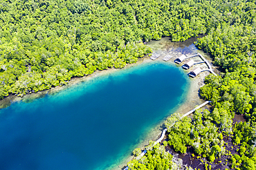 Aerial View of Janggelo Island, Raja Ampat, West Papua, Indonesia