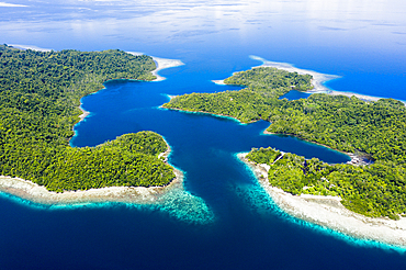 Aerial View of Janggelo Island, Raja Ampat, West Papua, Indonesia