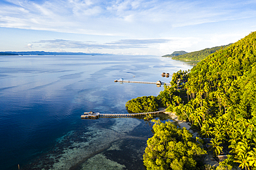 Aerial View of Mansuar Island, Raja Ampat, West Papua, Indonesia