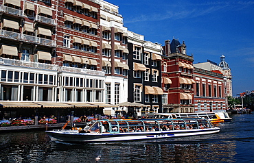 Canal boat ride, Amsterdam, The Netherlands (Holland), Europe