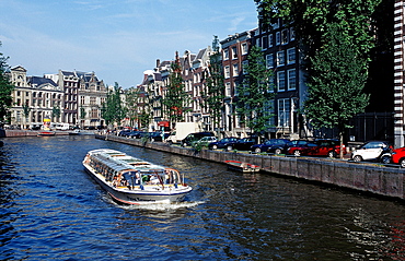 Canal boat ride, Amsterdam, The Netherlands (Holland), Europe