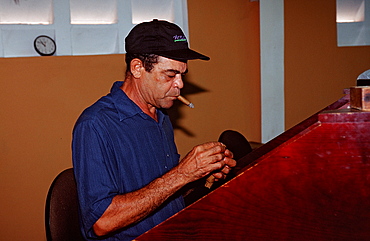 Cigar production, Punta Cana, Dominican Republic, West Indies, Caribbean, Central America
