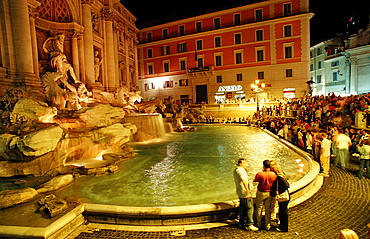 Trevi Fountain, Fontana di Trevi, Italy, Rome, Piazza di Trevi