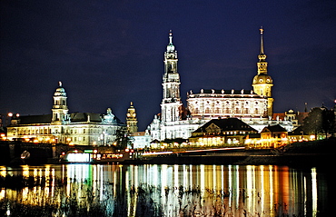 Dresden by Night, Germany, Dresden, Sachsen