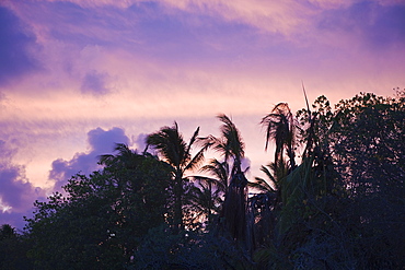 Sunset at Bikini Beach, Marshall Islands, Bikini Atoll, Micronesia, Pacific Ocean