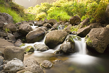 Creek at Kepaniwai County Park,  Iao Valley, Maui, Hawaii, USA