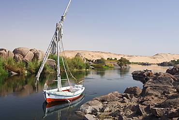 Felucca on Nile River, Aswan, Egypt