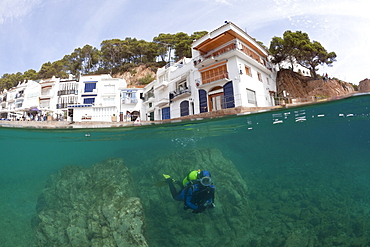 Scuba Diving in Tamariu, Tamariu, Costa Brava, Mediterranean Sea, Spain