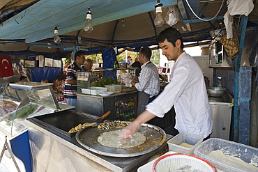 Fishmarket at Galata Bridge, Istanbul, Turkey