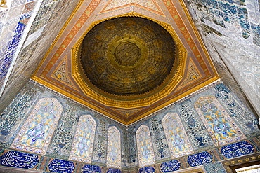 Stained-glass Windows and Dome Roof at Harem of Topkapi Palace, Istanbul, Turkey