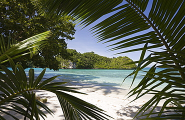 Sandy Beach in Rock Islands, Micronesia, Palau