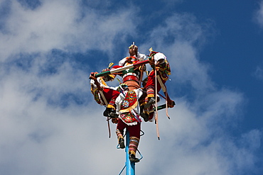 Totonaca Flying Dancers, Tulum, Yucatan Peninsula, Mexico