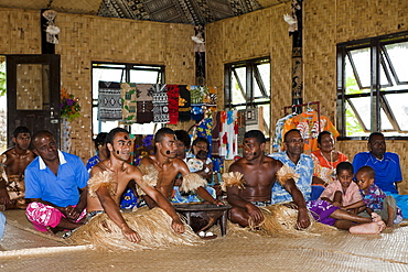 Natives perform Kava Ceremony, Pacific Harbour, Viti Levu, Fiji, Pacific