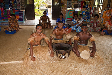 Natives perform Kava Ceremony, Pacific Harbour, Viti Levu, Fiji, Pacific