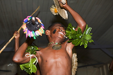 Natives perform Kava Ceremony, Makogai, Lomaviti, Fiji, Pacific