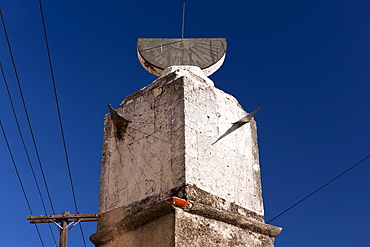 Sundial at Museo de las Casas Reales, UNESCO World Heritage Site, Santo Domingo, Dominican Republic, West Indies, Central America