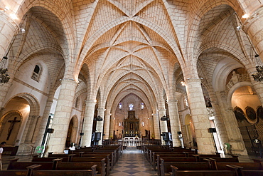 Interior, Cathedral Santa Maria la Menor, Santo Domingo, Dominican Republic, West Indies, Central America