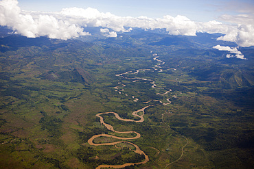 Wamena River at Baliem Valley, West Papua, Indonesia, Southeast Asia, Asia