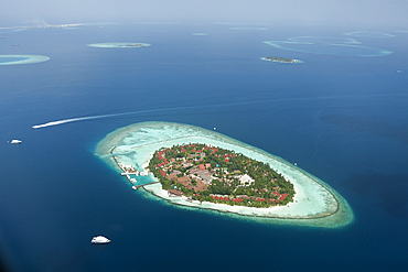 Aerial View of Kurumba Island, North Male Atoll, Maldives