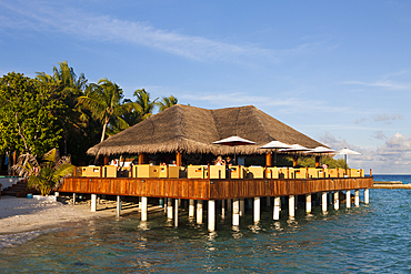 Beach Bar of Eriyadu Island, North Male Atoll, Maldives