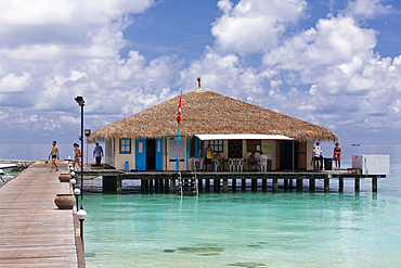 Diving Center of Eriyadu Island, North Male Atoll, Maldives