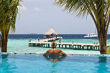 Pool of Eriyadu Island, North Male Atoll, Maldives