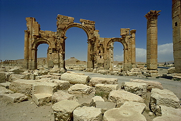 Triumphal arch, Palmyra, UNESCO World Heritage Site, Syria, Middle East